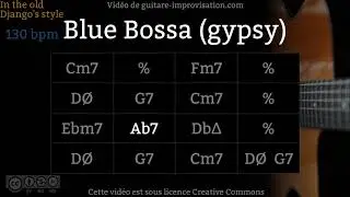 Blue Bossa (130 bpm) - Gypsy jazz Backing track / Jazz manouche