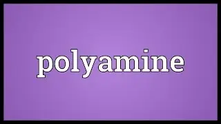 Polyamine Meaning
