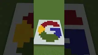 Minecraft: Google Logo #shorts