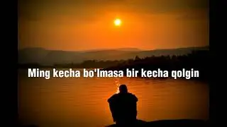 Sardor Mamadaliyev - Bir kecha qolgin (lyrics)