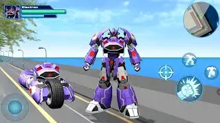 Electron Robot Vs Optimus Prime Fighting Game Robot Car Game 2020 - Android Gameplay