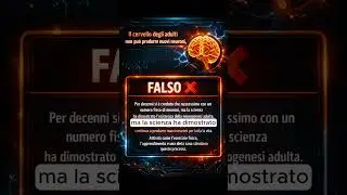 Il Cervello Adulto Produce Nuovi Neuroni? La Verit&agrave; (FALSO ❌) 🧠