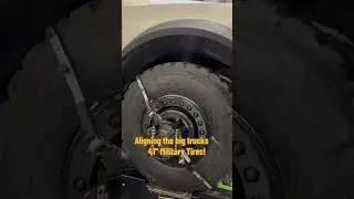 Aligning the big trucks! Ford F-550 on 41&rdquo; Military tires #automobile #military #ford