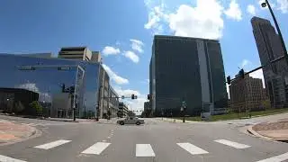 4K | Driving Throughout Omaha Downtown, Omaha, Nebraska, USA |  4K Downtown Drive