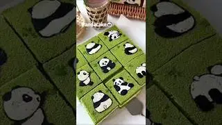 Panda cake 🐼#cake #recipe #trending #shorts
