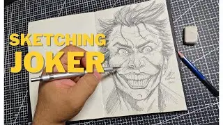 Sketching Gotham&rsquo;s Clown Prince - Full Process