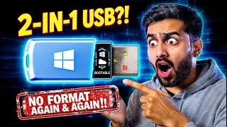 One USB. Two Jobs. Windows Boot + Data Files 🔥
