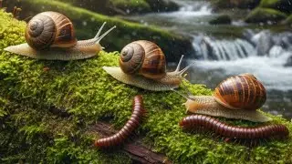 The Unlikely Peace Treaty: How Snails and Millipedes Coexist in One Habitat #HabitatSharing 