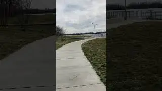 Walking on the Trail towards Delaware River, Philadelphia , Pennsylvania