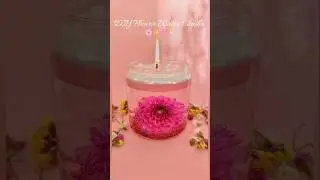 DIY Flower Water Candle 🌸🕯️ #craft #creative #diy #candlemaking #candle #shortvideo #shorts #flowers