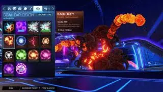 Ambustion boost, Sky Blue Fireworks goal explosion Rocket League