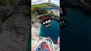 POV: running off a bungee tower!