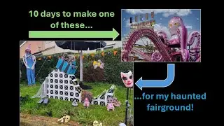 10 days to make an octopus ride for my haunted fairground from household stuff