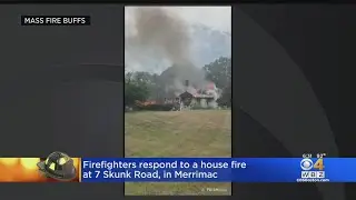 3 firefighters injured by Merrimac house fire