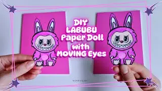 VIRAL TT TREND | How to Make LABUBU Inspired Paper Doll with Moving Eyes | Craft at Home