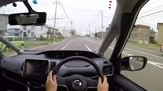 【Test Drive】2016 New NISSAN SERENA Highway STAR ProPILOT Edition 4WD - POV City Drive