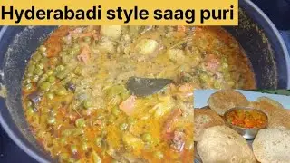 Hotel style saag puri recipe | perfect breakfast special | crispy puri & tasty saag
