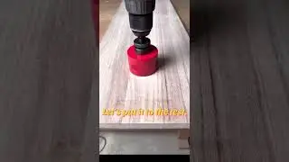 So satisfying to watch. Hole saw in action! #hychikatools #holesaw