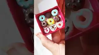 #minidonuts #dunkindonuts   #donutlover #donuts #miniaturecooking #miniatureart #miniaturefood #clay