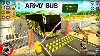 Army Bus Driver US Soldier Transport Duty - Offroad Driving Bus - Android GamePlay | sk gaming world