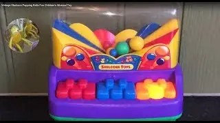 Vintage Shelcore Popping Balls Fun Children's Musical Toy