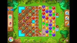GardenScapes Level 1371 no boosters (18 moves)