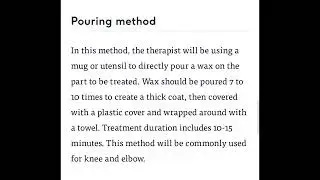 Paraffin wax bath || electrotherapy || physiotherapy management...