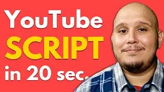AI YouTube Video Script Writer (generate scripts in seconds)