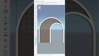 SketchUp Tutorial💥 Elevate your interior design with this stunning Moroccan-inspired partition wall