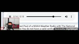 NOAA Weather Radio Glitch On WNG689 in Mobizen App