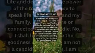 Speaking Life | Divine Protection Declaration #lifedeclaration #divineprotection  #speakinglife