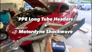 Длинные коллекторы PPE + выхлопная система Motordyne Shockwave &mdash; холодный пуск, обороты, карта пл...