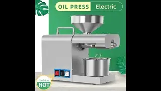 Electric Oil Press Machine &ndash; Stainless Steel Oil Extractor for Home Use RG311