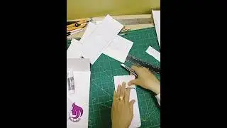 تجهيز باترون مطبوع ل كراته لاستخدامه اكتر من مره Preparing a printed pattern .#leathercraft