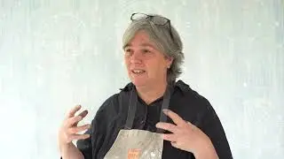 Helen Booth in the Studio.