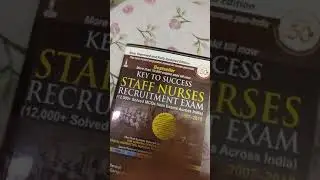 NURSING 2019 -STAFF NURSES recruitment exam.. 7th edition ...BOOK REVIEW #keval_achi_book_padhein