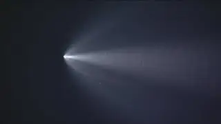 SpaceX Falcon 9 rocket launch visible across San Diego County