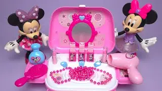 4 Minutes Satisfying With Unboxing Disney Minnie Mouse Beauty Salon Bag Set ASMR (No Music) 