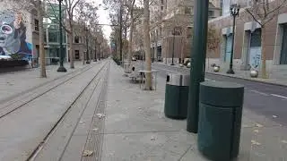 4K Virtual Walking Tour - Walking At Downtown San Jose During The Hit Of Pandemic In 2020