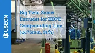 Big Twin Screw Extruder (SAT175) Compounding Line with Output 5 ton/h