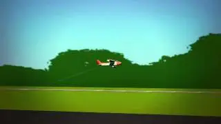 Animation: Cessna 172 stall during banner pick-up