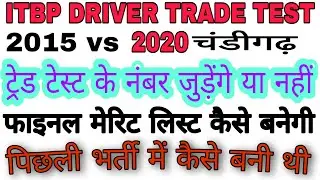 ITBP DRIVER FINAL MERIT LIST KAISE BANEGI || ITBP ड्राइवर फाइनल मेरिट लिस्ट कैसे बनेगी ||
