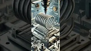 Buckle spring bending process! Heavy machinery makes the work easy!