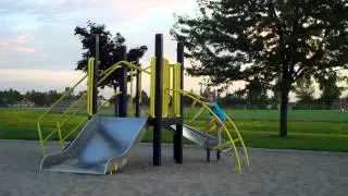 Abigail - playground gymnastics.