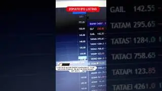 Zomato IPO Listing 🔥🔥 | Share market IPO | stocks business #zomatoipo #shorts #ipolisting