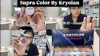 Reviewing SUPRA COLOR BY  Kryolan Foundations 😍🥰 #makeup #kryolan #kryolanbase #kryolantvpaintstick