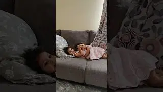 Precious moments 🥰 twins hugging each other ❤️#twinsisters #baby #shorts