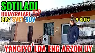 TOSHKENT VILOYATI YANGIYOʻL TUM 9 SOTXLI UY SOTILADI 45000 $ KAMI BOR 