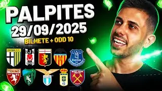 PALPITES DE FUTEBOL DO DIA 29 09 2025 + BILHETE PRONTO E M&Uacute;LTIPLA ODD ALTA