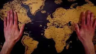 World Map Travel Scratch Poster